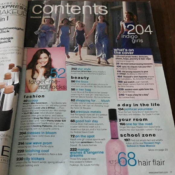 Seventeen March 2000 Spring Prom Issue - Picture 3 of 11